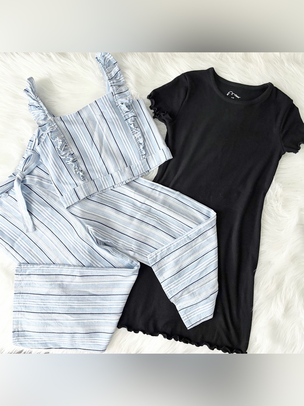 Bundle Girls Pants & Cropped top set + Dress